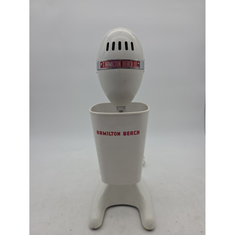 Vintage Hamilton Beach No 51 Milkshake Mixer Malt Drink Mixer Cream White - WORK